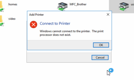 Solved: Installing network printer on Windows 10 despite getting ‚Print processor does not exist‘ error